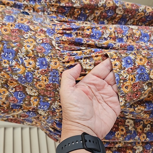 Sleeveless 100% cotton floral dress - Picture 4 of 6